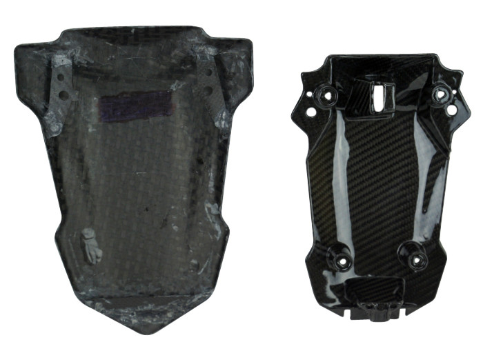 BMW S1000RR Carbon Fiber Swingarm Covers Protectors Style A - Image 4