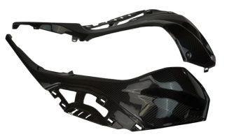 BMW S1000RR S1000R Carbon Fiber Tank Side Panels (Fully Enclosed)